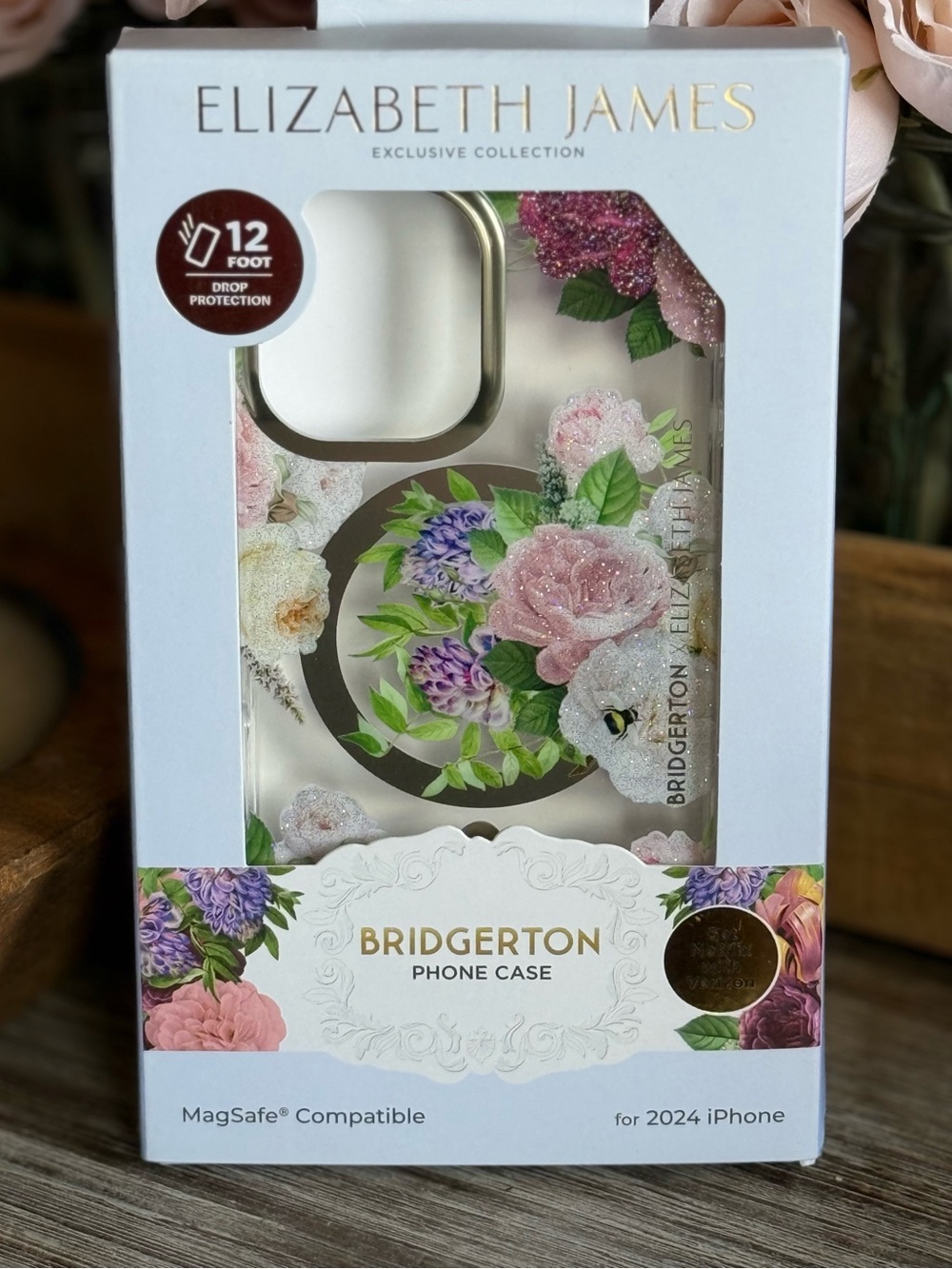 Elizabeth James Bridgerton Floral MagSafe iPhone 16 Case - Privy Garden